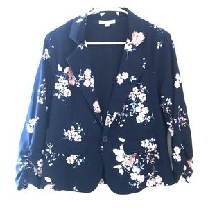 Floral Navy Blue